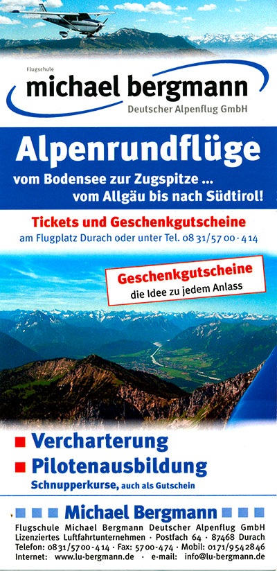 Flyer Deutscher Alpenflug